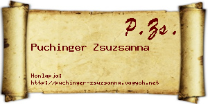 Puchinger Zsuzsanna névjegykártya